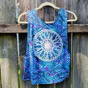 Soul Cycle Performance Printed Open Back Tank | S